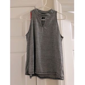 Black and white textured top